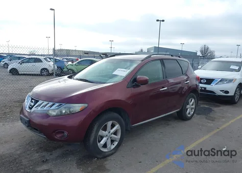 2009 Nissan Murano Sl z USA, uszkodzony, nr VIN JN8AZ18WX9W113462